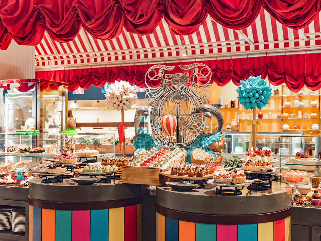 Dessertbord i All Inclusive-bufféen - Land of Legends Kingdom