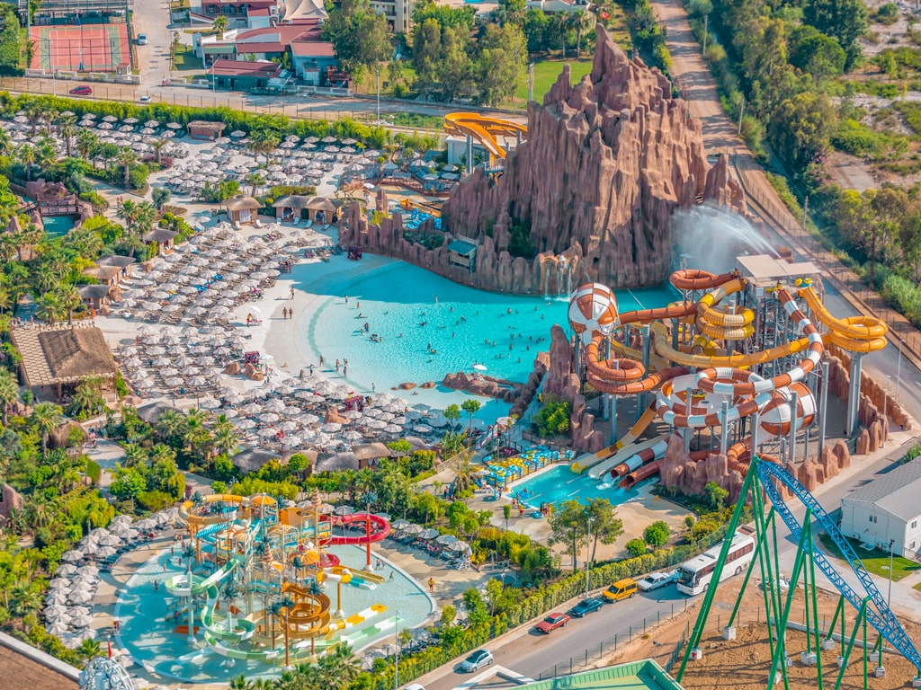 Badelandet i fornøyelsesparken