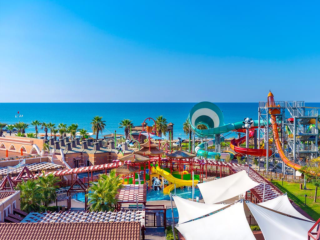 Badelandet på hotellområdet