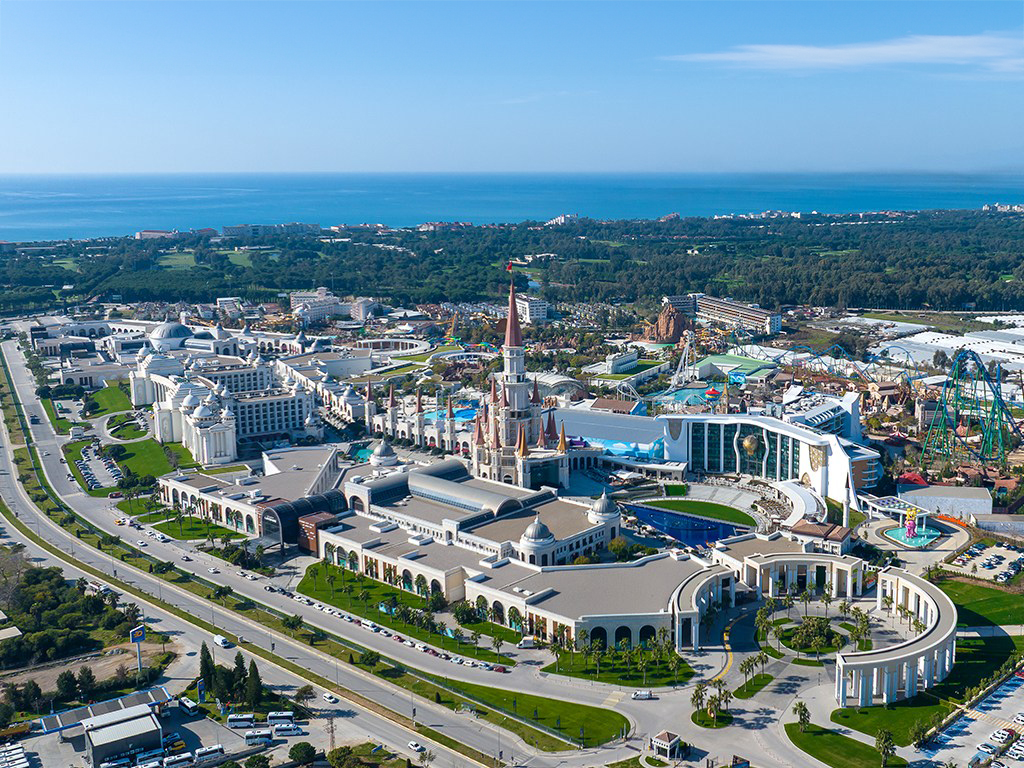 Hotellområdet og Land of Legends