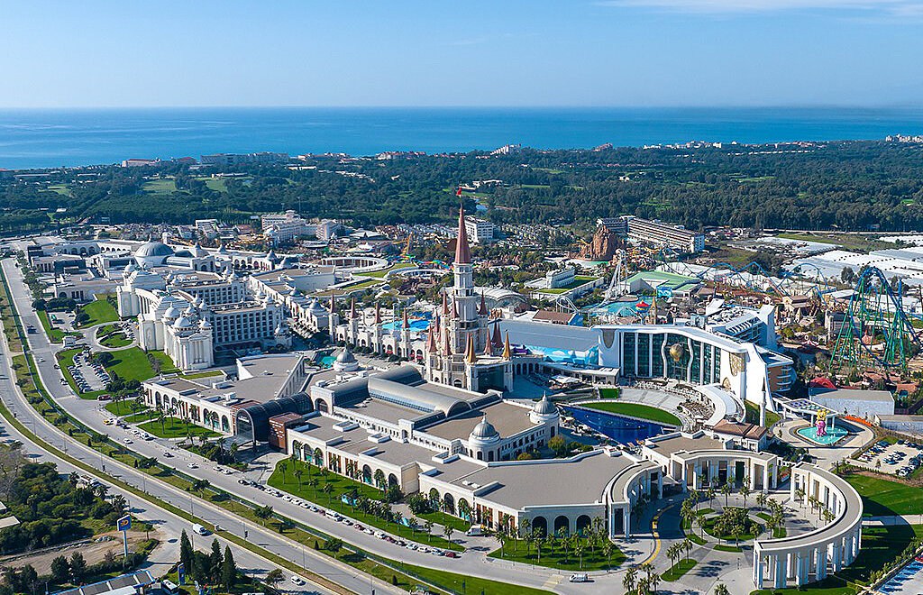 Hotellområdet og Land of Legends