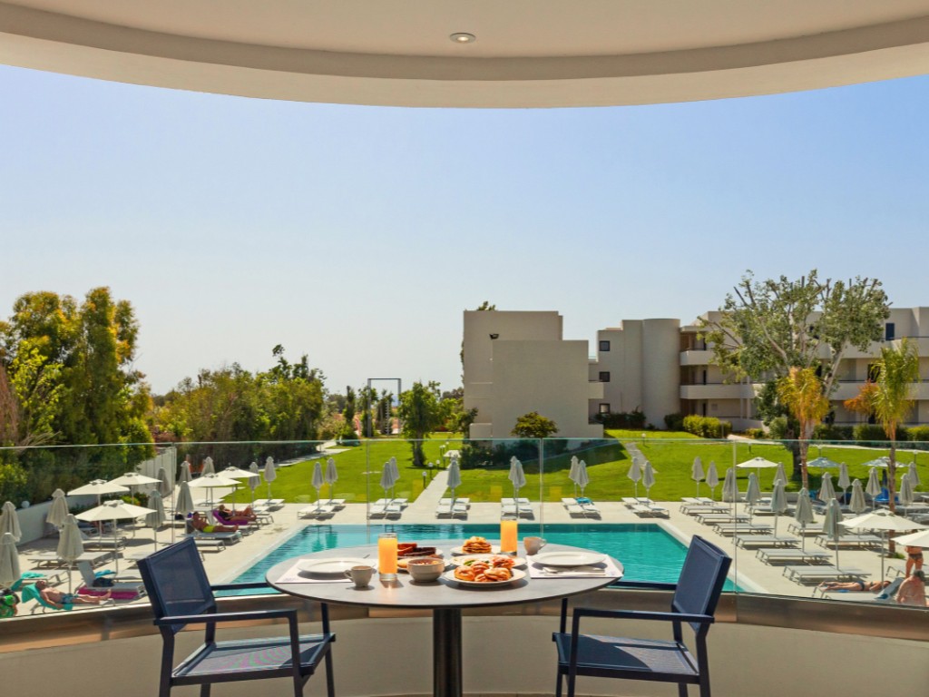 Buffétrestaurantens uteplass