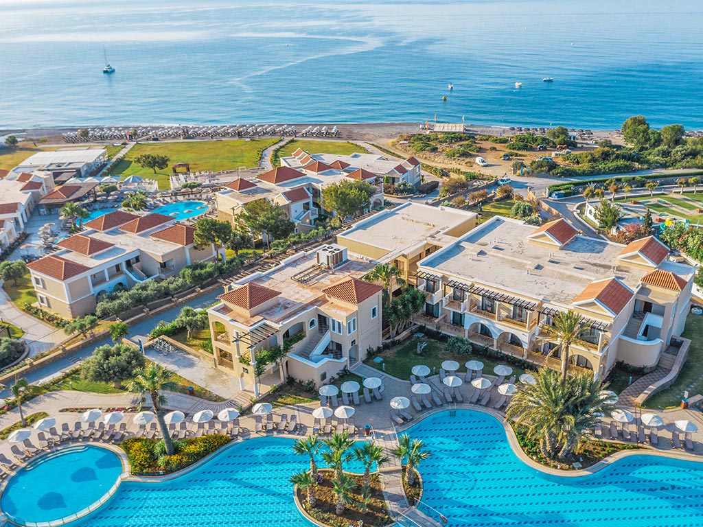 Hotellområdet og stranden